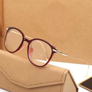 厂家批发潮流款tr90眼镜架复古超轻眼镜框女款平光镜近视镜框7020